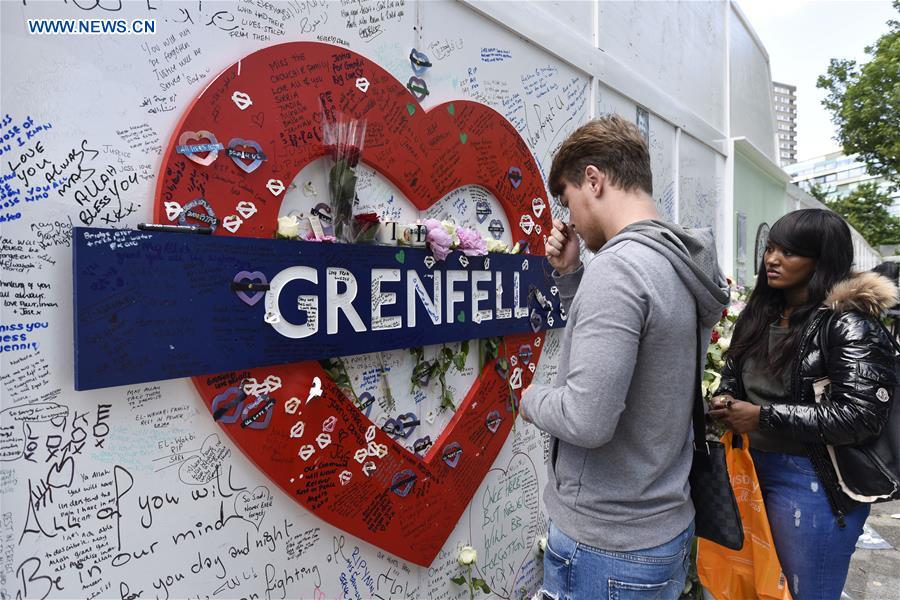 BRITAIN-LONDON-GRENFELL TOWER-FIRE-ONE YEAR ANNIVERSARY
