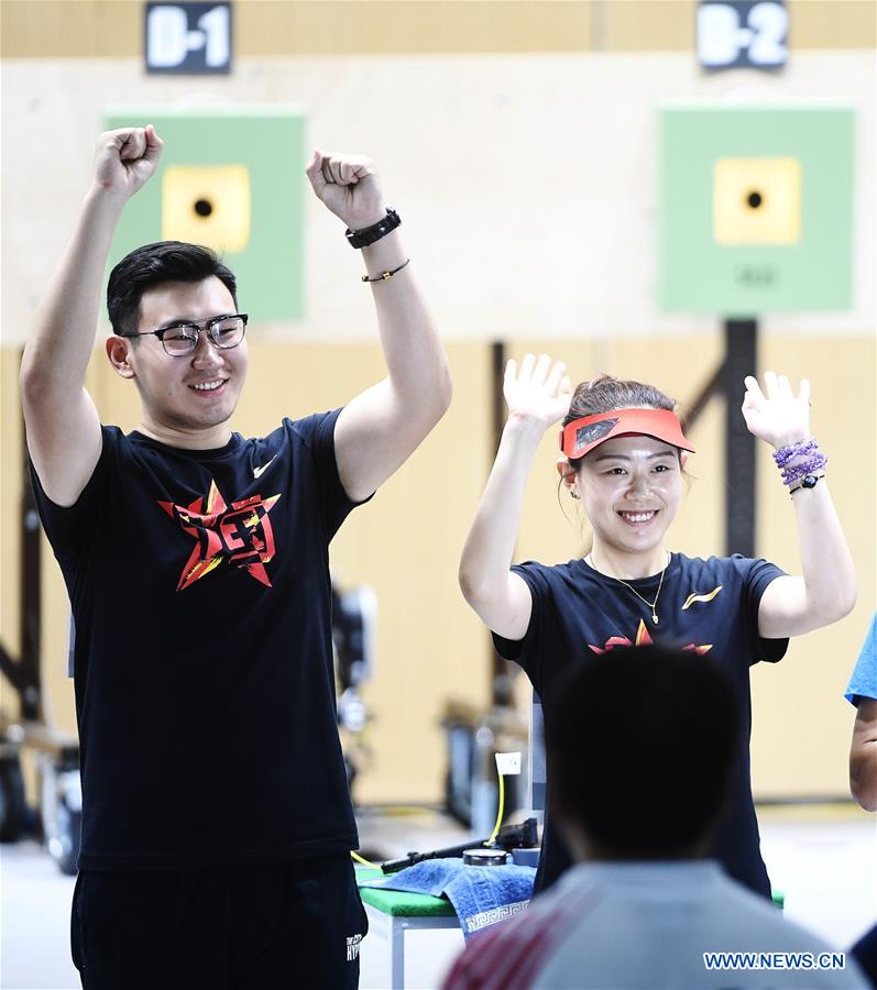(SP)INDONESIA-PALEMBANG-ASIAN GAMES-SHOOTING-10M AIR PISTOL MIXED TEAM