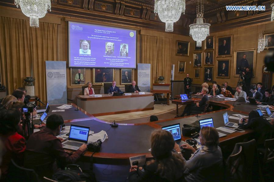 SWEDEN-STOCKHOLM-NOBEL PRIZE-PHYSICS