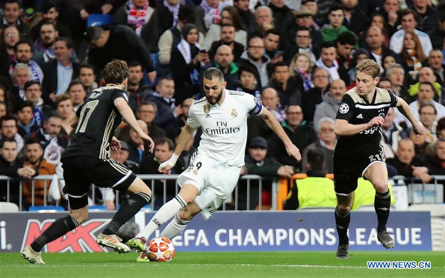 (SP)SPAIN-MADRID-SOCCER-UEFA-CHAMPIONS LEAGUE-REAL MADRID VS AJAX