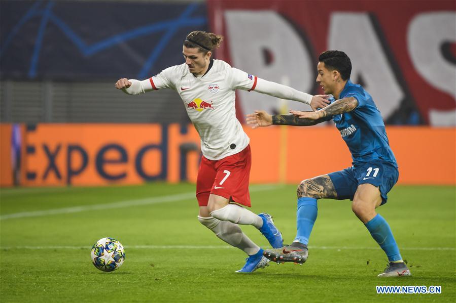 (SP)GERMANY-LEIPZIG-SOCCER-UEFA CHAMPIONS LEAGUE-LEIPZIG VS ZENIT
