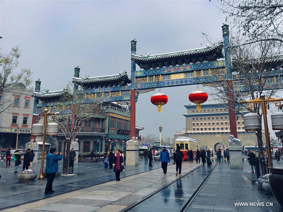(BeijingCandid)CHINA-BEIJING-WINTER-QIANMEN (CN)