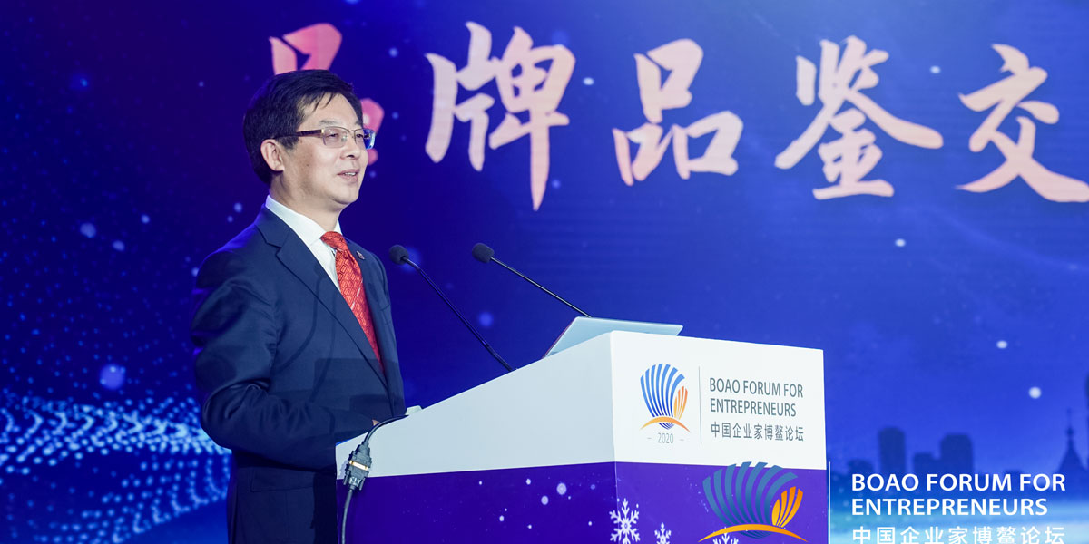 新華社黨組成員、秘書(shū)長(zhǎng)宮喜祥出席2020中國(guó)企業(yè)家博鰲論壇品牌品鑒交流會(huì)暨哈爾濱之夜