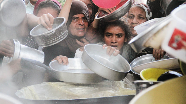 撞击人心的加沙“流民图”