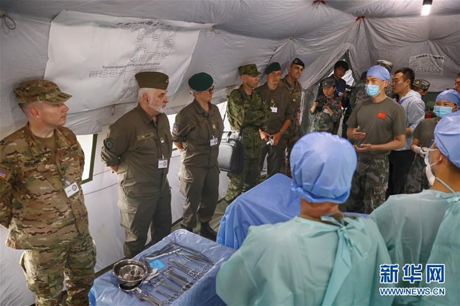 （國際）（2）多國軍官觀摩中德“聯合救援-2019”衛勤實兵聯合演習