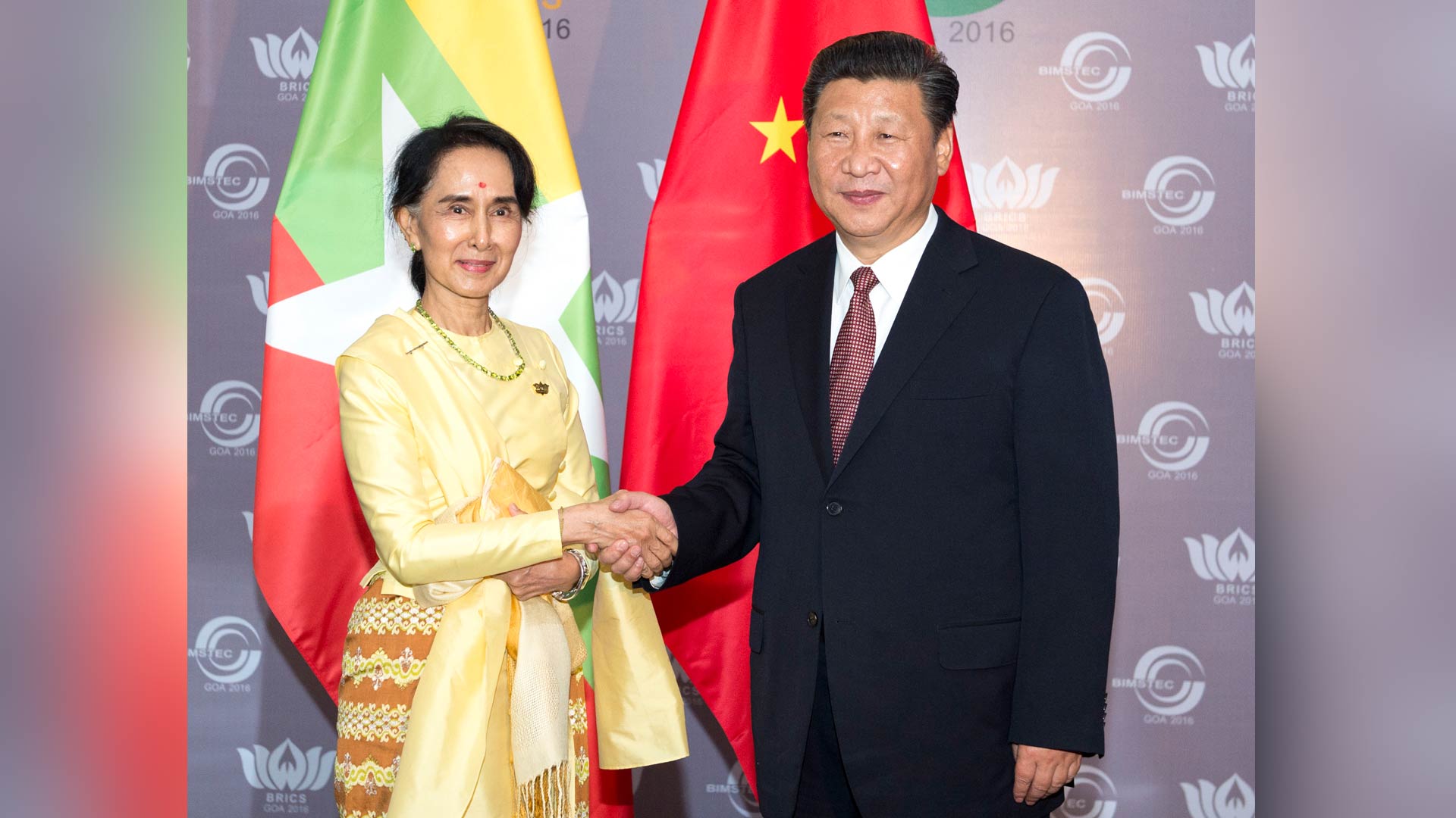 習近平會見緬甸國務(wù)資政昂山素季