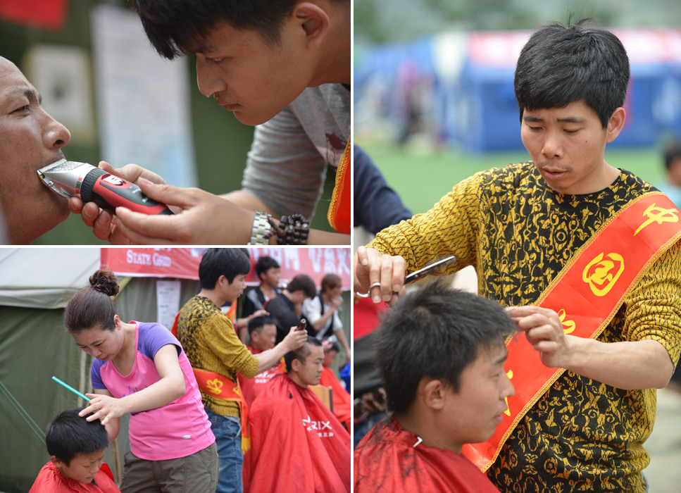 生活在繼續 別樣的震區理發店