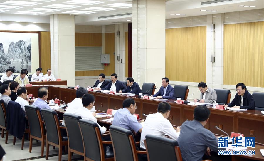 9月21日，中宣部在北京召開中央媒體駐外機(jī)構(gòu)外宣工作座談會。中共中央政治局委員、中央書記處書記、中宣部部長劉奇葆出席座談會并講話。新華社記者 謝環(huán)馳 攝 