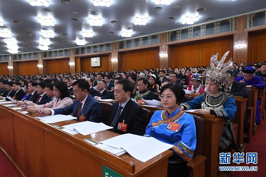 （兩會·政協開幕·XHDW）（14）全國政協十三屆二次會議在京開幕