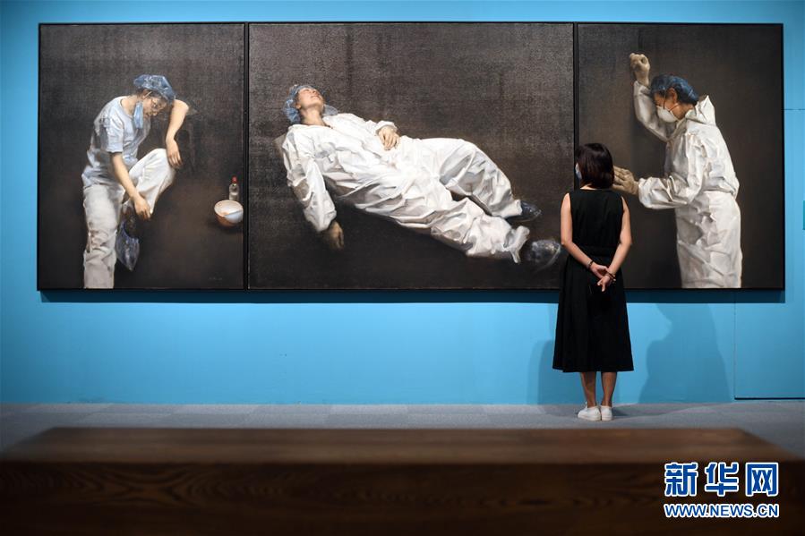 (社會)(2)抗疫主題美術作品亮相國博