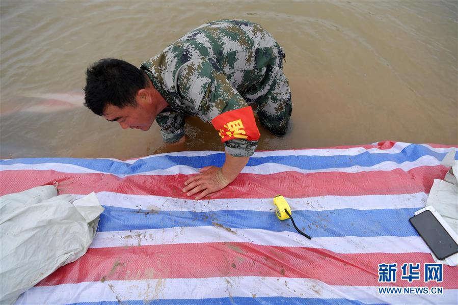 (在習(xí)近平新時(shí)代中國(guó)特色社會(huì)主義思想指引下——新時(shí)代新作為新篇章·習(xí)近平總書記關(guān)切事·圖文互動(dòng))(1)洪峰浪尖,鮮紅的黨旗高高飄揚(yáng)——記防汛抗洪一線的共產(chǎn)黨員