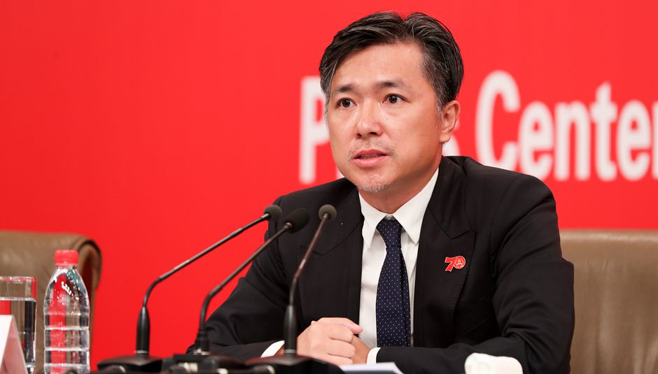 群眾游行總導演、北京師范大學藝術與傳媒學院副院長肖向榮介紹情況