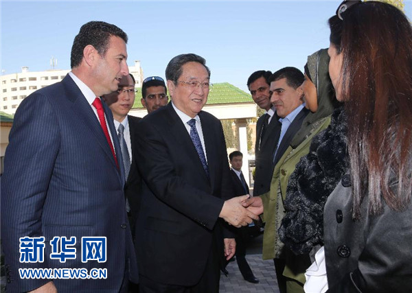 11月9日,正在約旦進(jìn)行正式友好訪問的全國政協(xié)主席俞正聲在安曼會(huì)見約旦眾議院代議長薩法迪。 新華社記者 劉衛(wèi)兵 攝 11月9日,正在約旦進(jìn)行正式友好訪問的全國政協(xié)主席俞正聲在安曼會(huì)見約旦眾議院代議長薩法迪。 新華社記者 劉衛(wèi)兵 攝