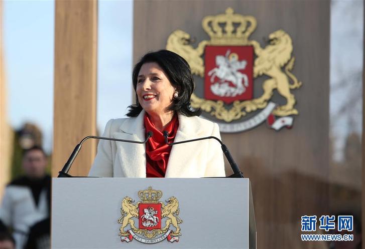 (國(guó)際)(1)祖拉比什維利宣誓就任格魯吉亞總統(tǒng)