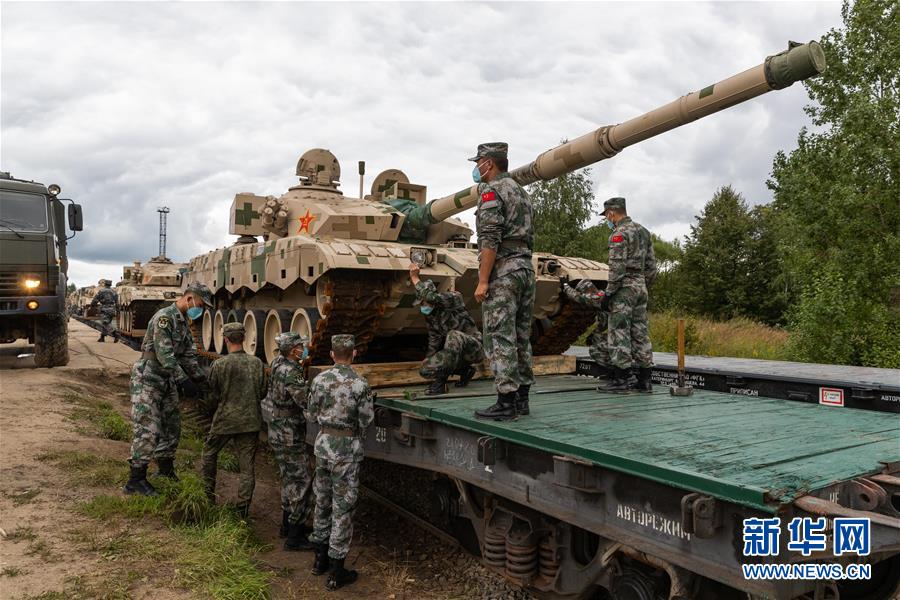 (國際)(5)我軍赴俄參加“國際軍事比賽-2020”裝備運抵比賽場地