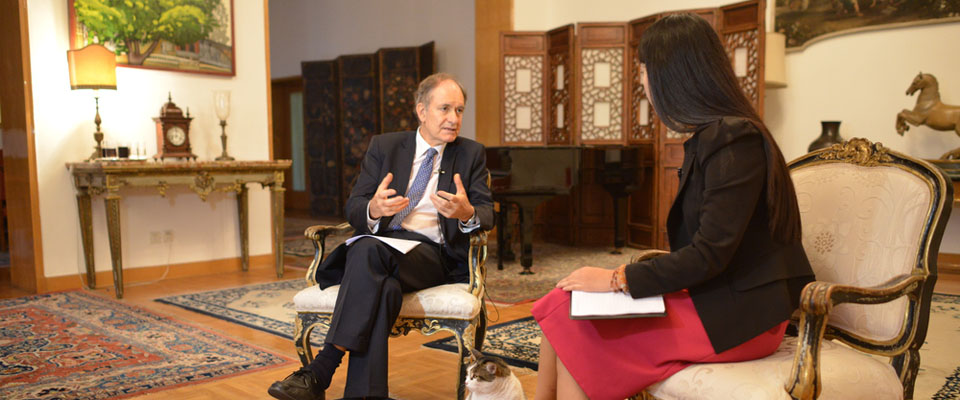 意大利駐華大使：期待中意合作更深入、更全面