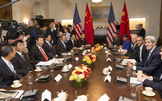 習近平同美國總統奧巴馬舉行會談