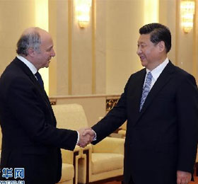 習近平會見法國外長